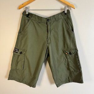 Men’s Green Cargo Shorts Size 30